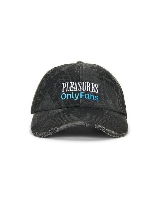 Pleasures Black X Onlyfans Lockup Hat for men