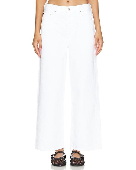Citizens of Humanity White Pina Low Rise Baggy Crop