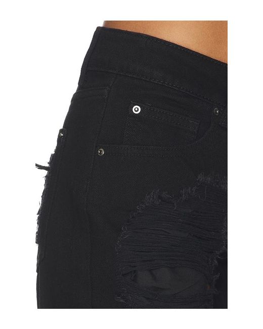 Jaded London Black Slashed Jean