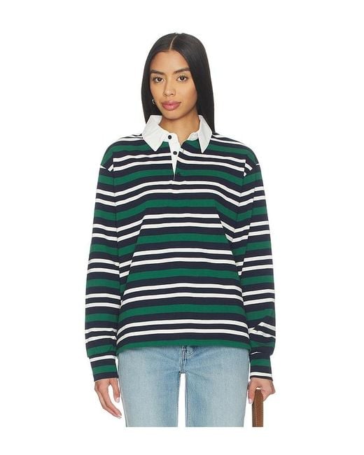 superdown Green Sashia Polo Top