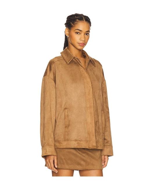 House of Harlow 1960 Brown X Revolve Della Faux Suede Jacket
