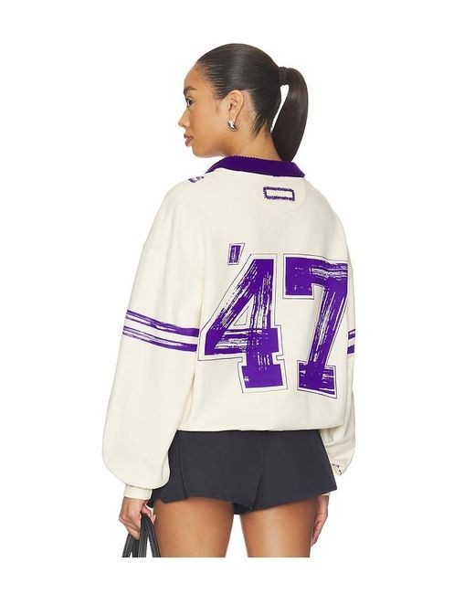 DANNIJOPRO White The Letterman Pullover