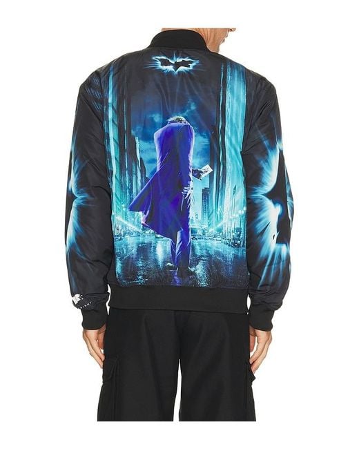Reason Blue Dark Knight Varsity Jacket for men