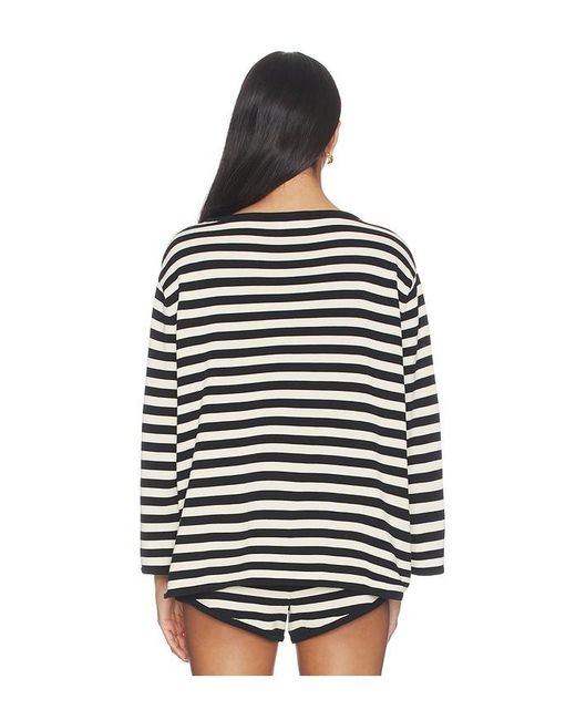 Posse Black Darcy Long Sleeve Top