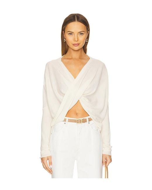 AllSaints Julieana Wrap Jumper White