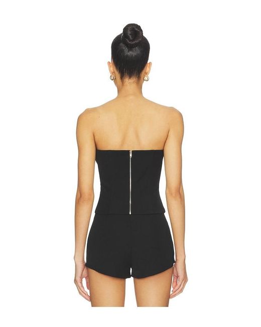superdown Black Eva Sweetheart Top