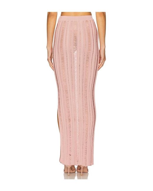 NonChalant Label Pink Maxirock