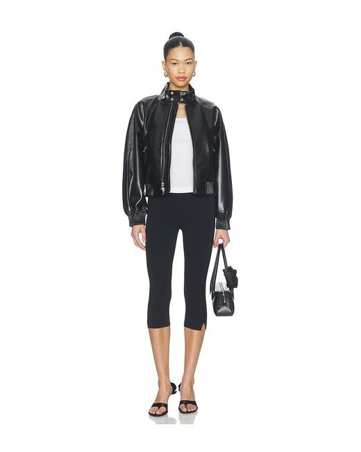 Agolde Black Nova Bomber Jacket