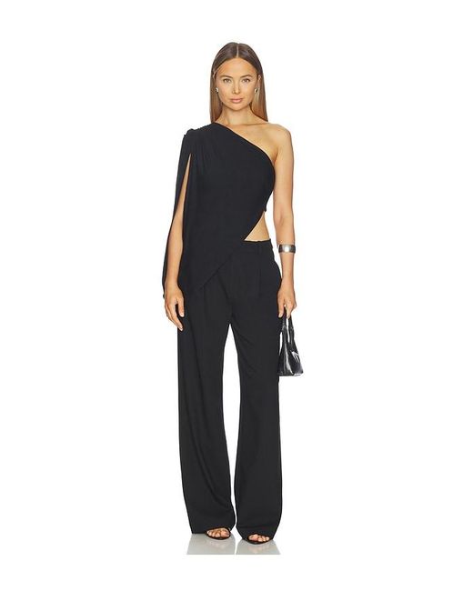 superdown Black Fellie Asymmetrical Top