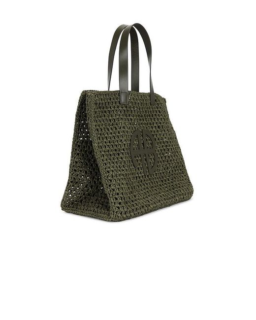 Anine Bing Green Large Rio Tote