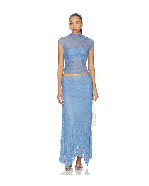 SOVERE Blue Lowri Skirt