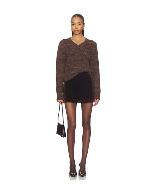Astr Brown Dasia Sweater