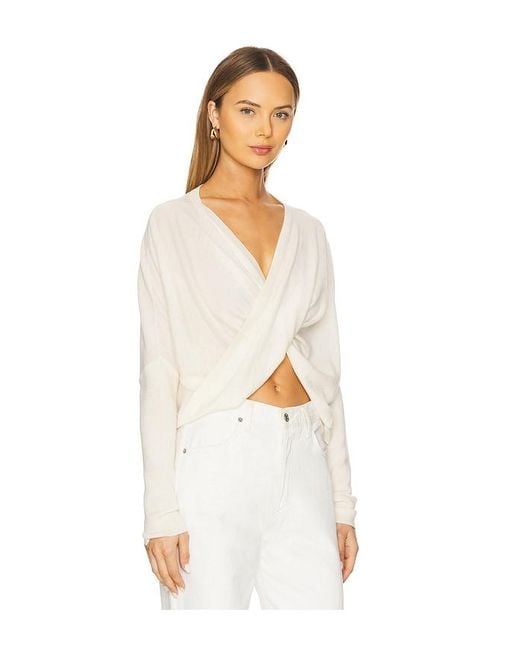 AllSaints Julieana Wrap Jumper White