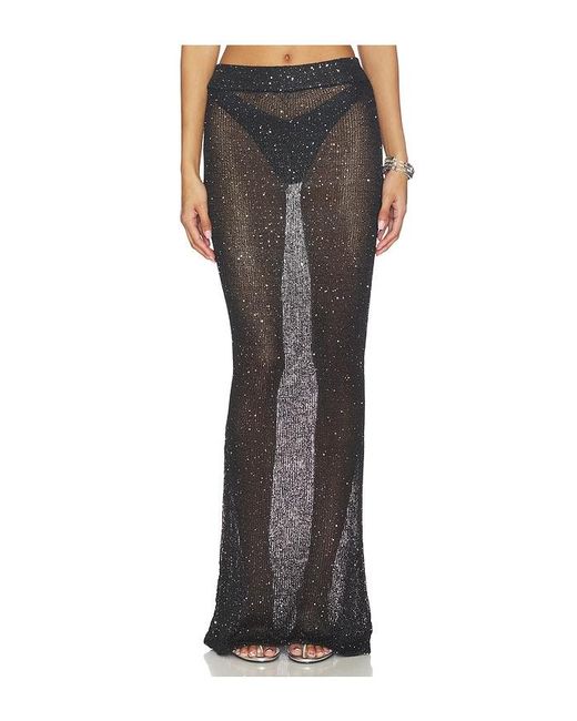 superdown Black Miranda Maxi Skirt