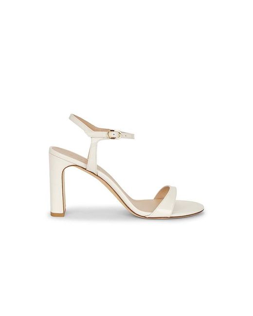 Stuart Weitzman White Babette Sandal 85