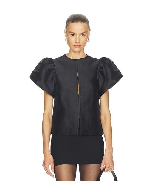 ALIGNE Black Jorja Puff Sleeve Top