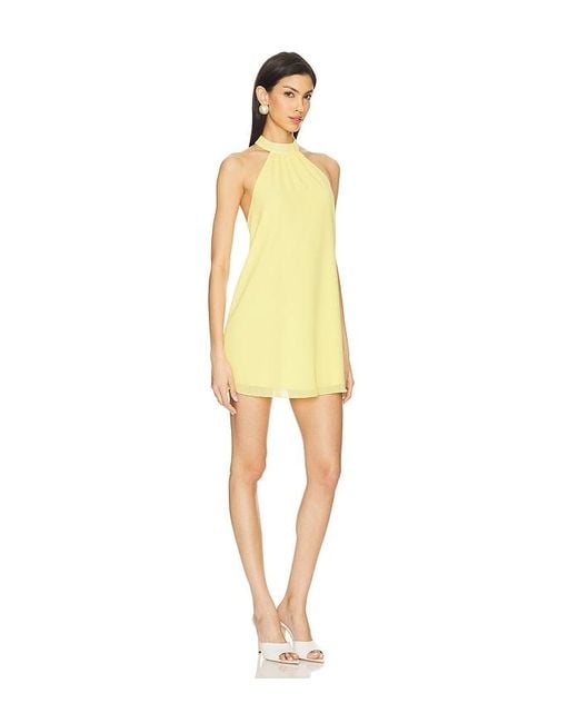 MORE TO COME Yellow Calanthe Mini Dress