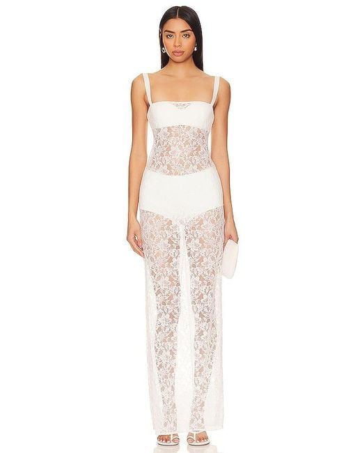 Lovers + Friends White Gracia Gown