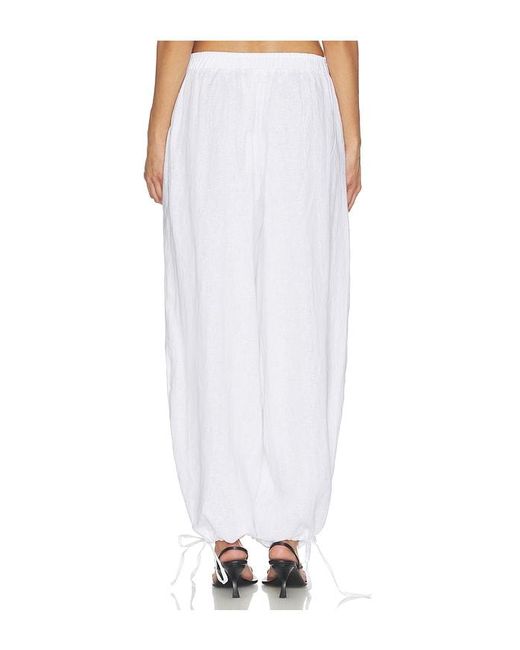 AEXAE White Linen Balloon Pant