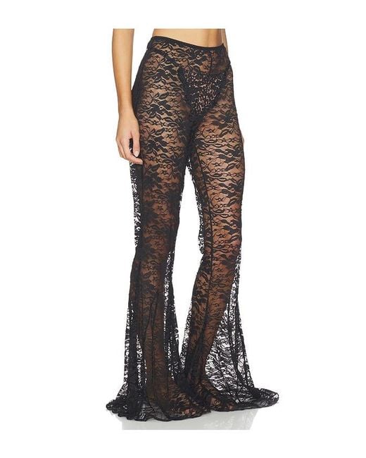 KAT THE LABEL Black Stevie Flare Pants