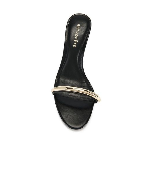 retroféte Black Karli Sandal
