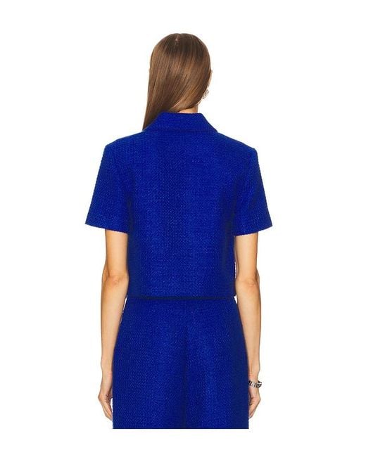 Amanda Uprichard Blue Alistair Top