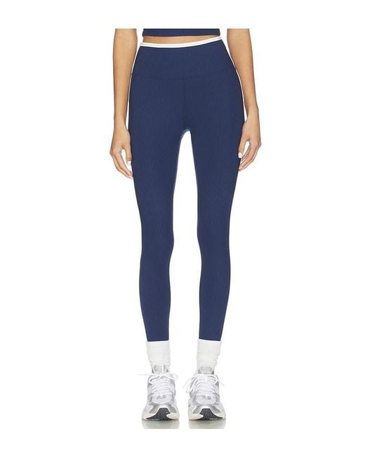 Year Of Ours Blue Ribbed Track Legging