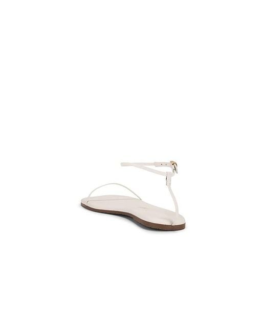 TKEES White Square Toe Twiggy Sandal