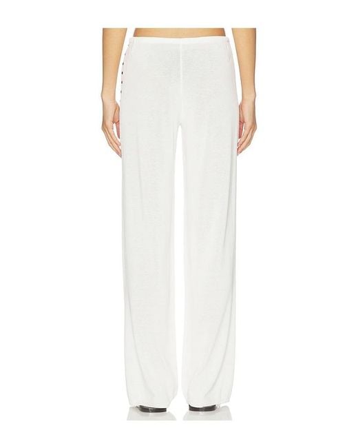 Frankie's Bikinis White Ela Knit Pant