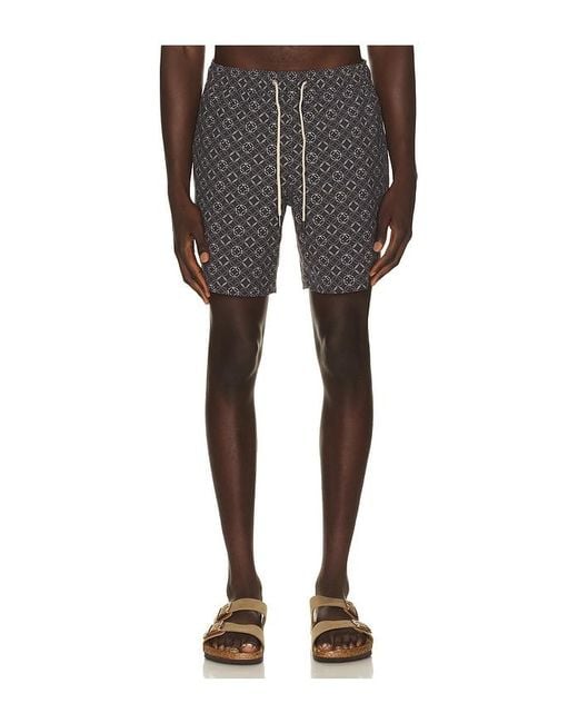 Fair Harbor Black Bayberry Swim Trunk for men