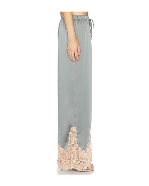L'Agence Gray 'Agence Mirel Lace Trim Drawstring Pant