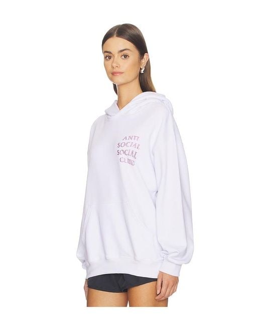 ANTI SOCIAL SOCIAL CLUB White Rhinestone Mind Games Hoodie
