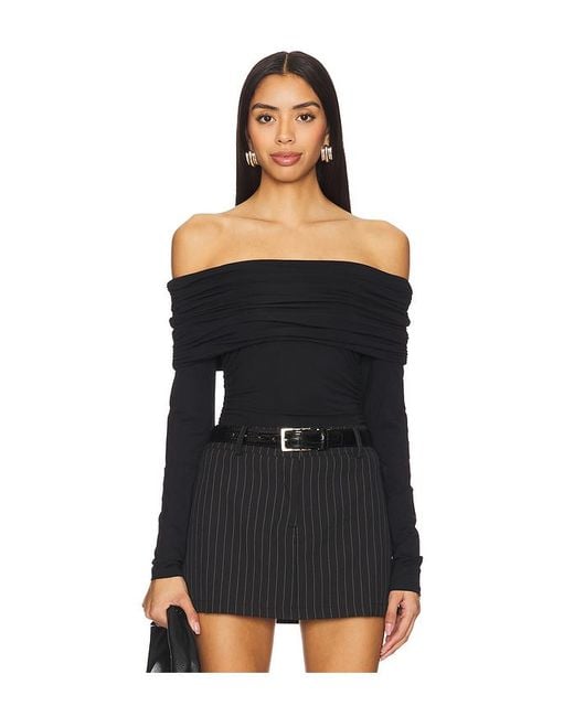 Rag & Bone Black Langarm-Oberteil Luca