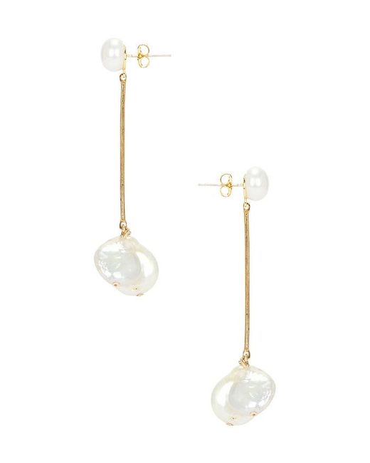 Shashi Marguerite イヤリング White