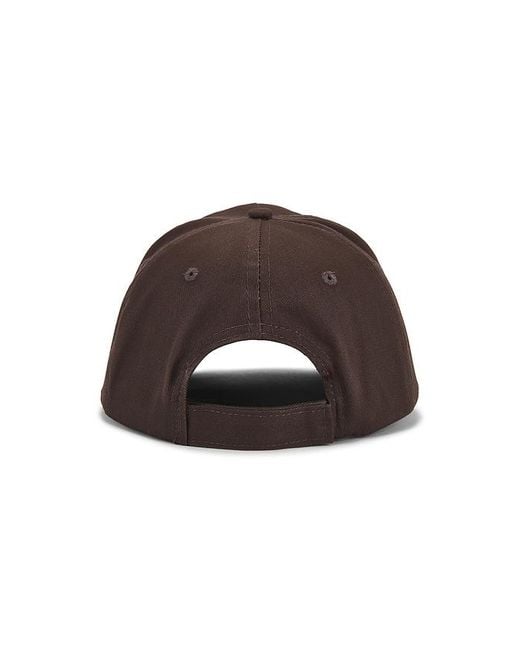 METALWOOD STUDIO Brown Metal Logo 5-Panel Hat for men