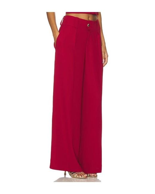 Amanda Uprichard Red Noho Pants