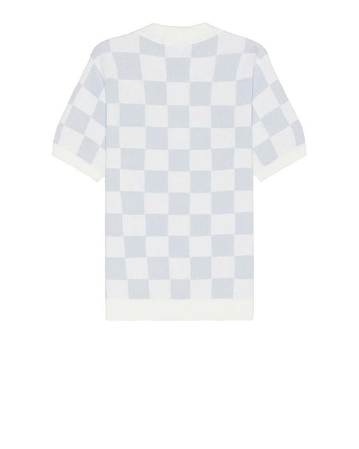 Nike White Checkers Polo for men