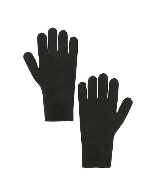 Comme Si Black Cashmere Short Gloves