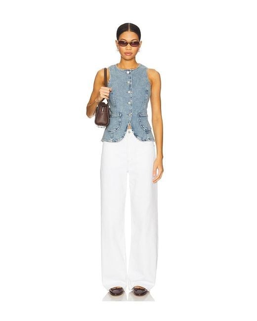 Rails Blue Portola Top