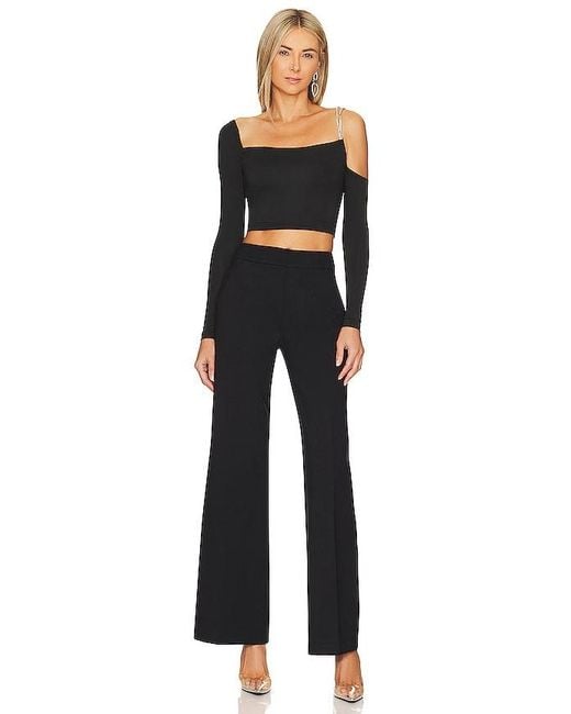 Spanx Black SmoothâÂ Perfectfit Ponte Wide Leg Pant