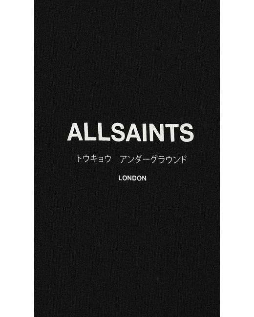 AllSaints Black Underground Crew for men