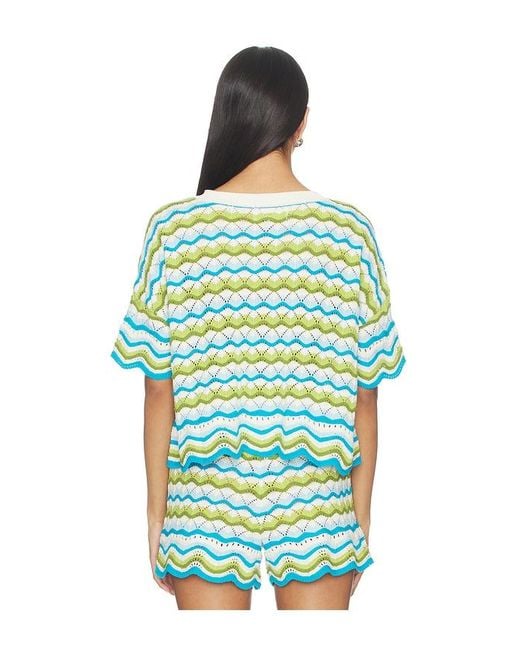 LSPACE Blue Sunchaser Top