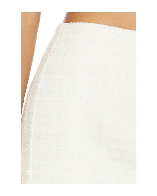 MORE TO COME White Samira Mini Skirt