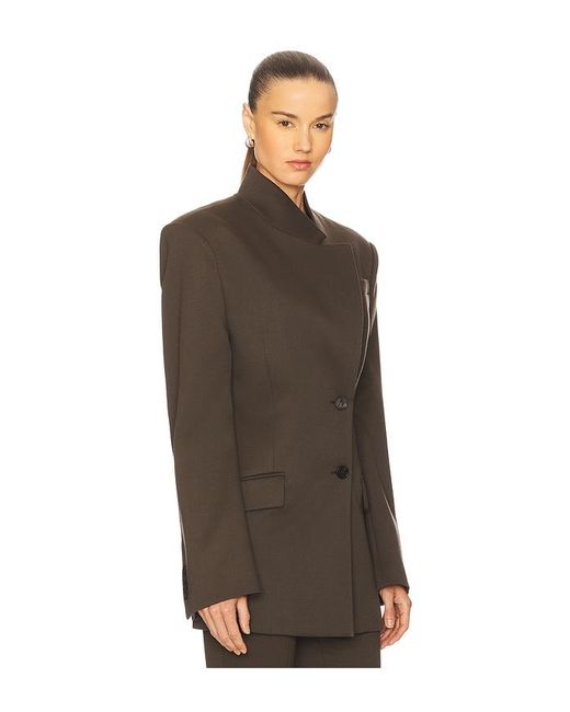 The Attico Brown Wool Jacket