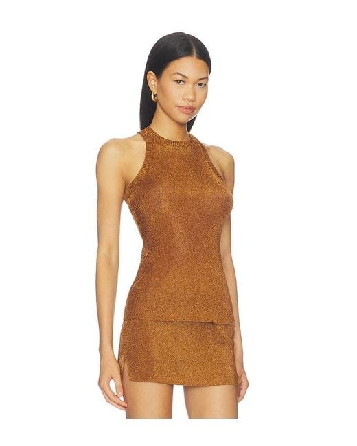 GUIZIO Brown X Revolve Millie Top