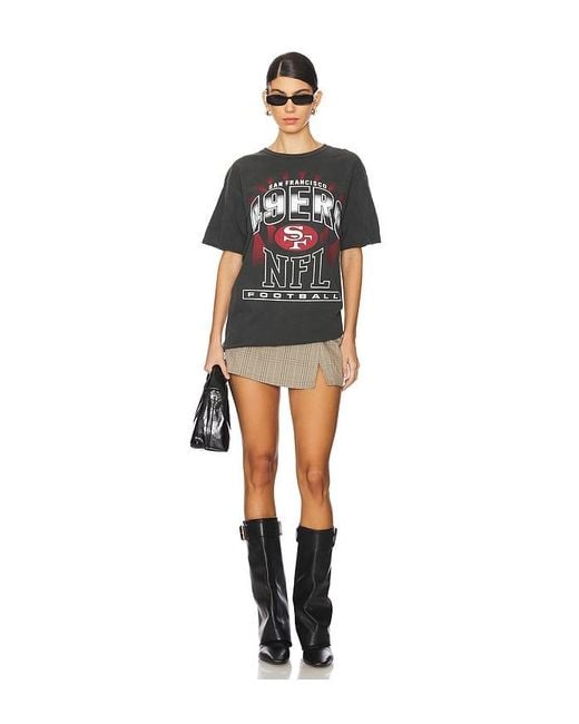 Junk Food Black Vintage Graphic Crew Tee for men