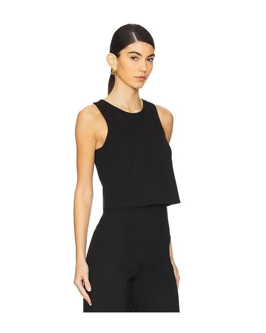 Ripley Rader Black Ponte Knit Tank Top