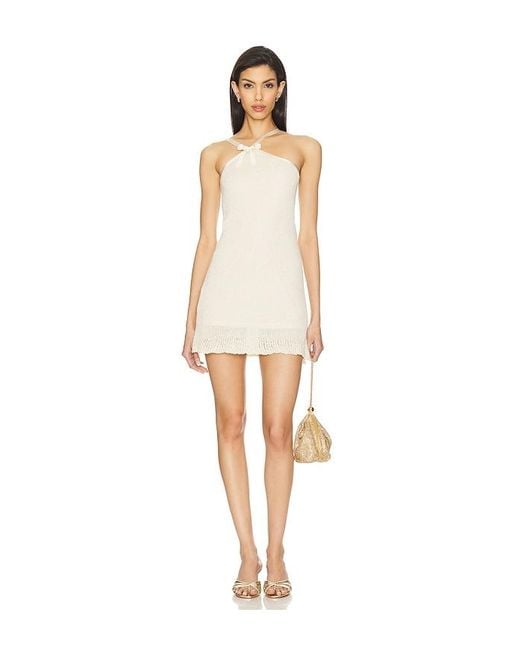 Asta Resort White Minikleid Mit Schleife Aimee