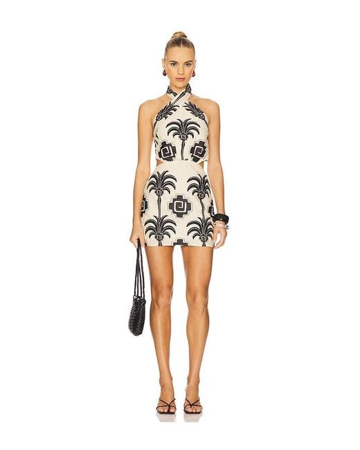 Johanna Ortiz White Minikleid Pintaderas