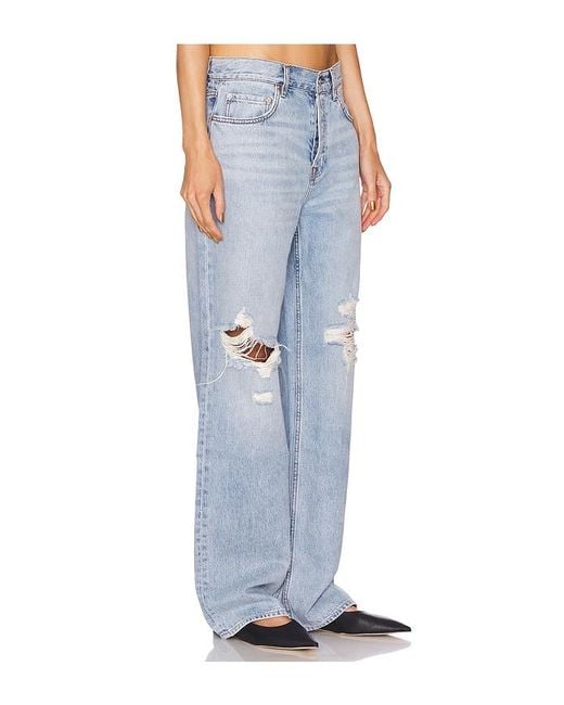 GRLFRND Blue Bella Low Rise Boyfriend